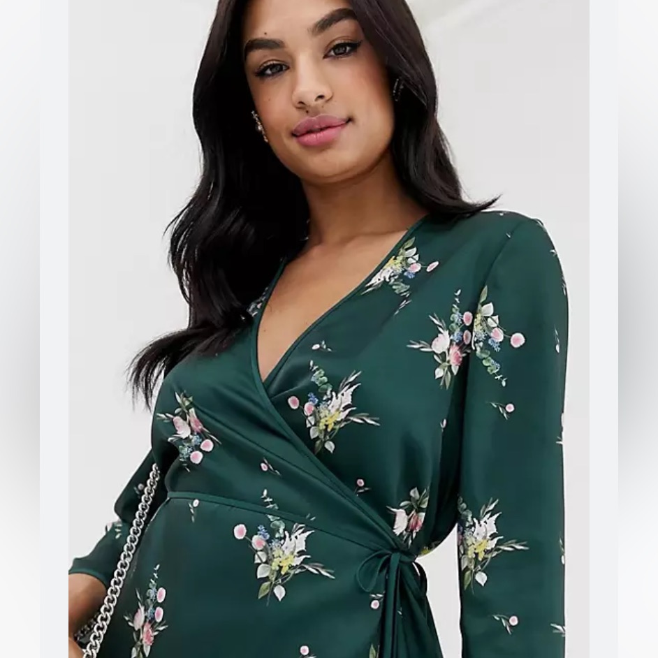 New Ted Baker Aleexx Flourish Floral Wrap Top Blouse